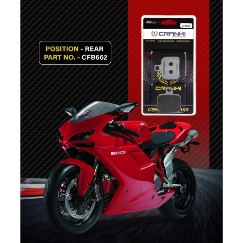 Crank1 Carbon Brake Pads for Ducati Ducati 1098 (2007-2009)