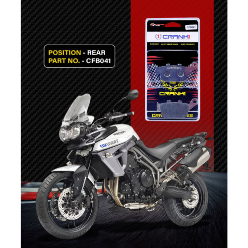 Crank1 Carbon Brake Pads for Triumph Tiger 800 XR & XRX (2015-2017)