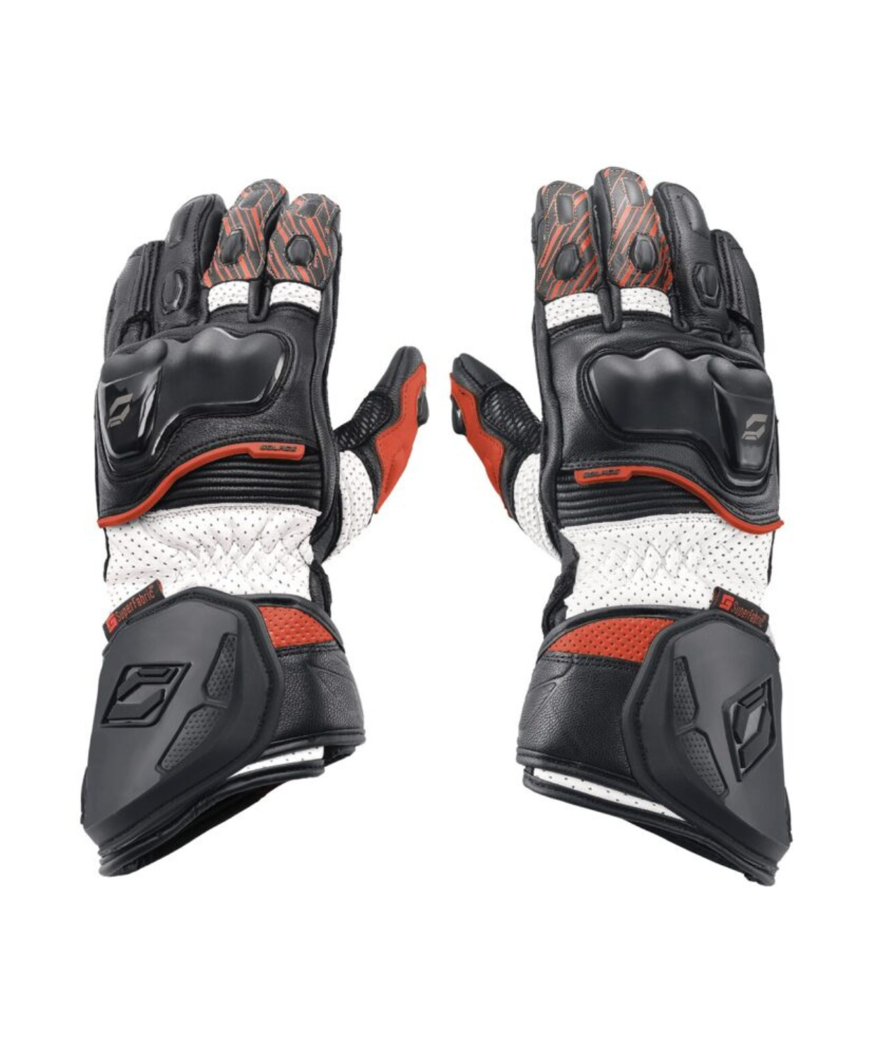 Solace Furious V3.0 CE Riding Gloves - Black White Red