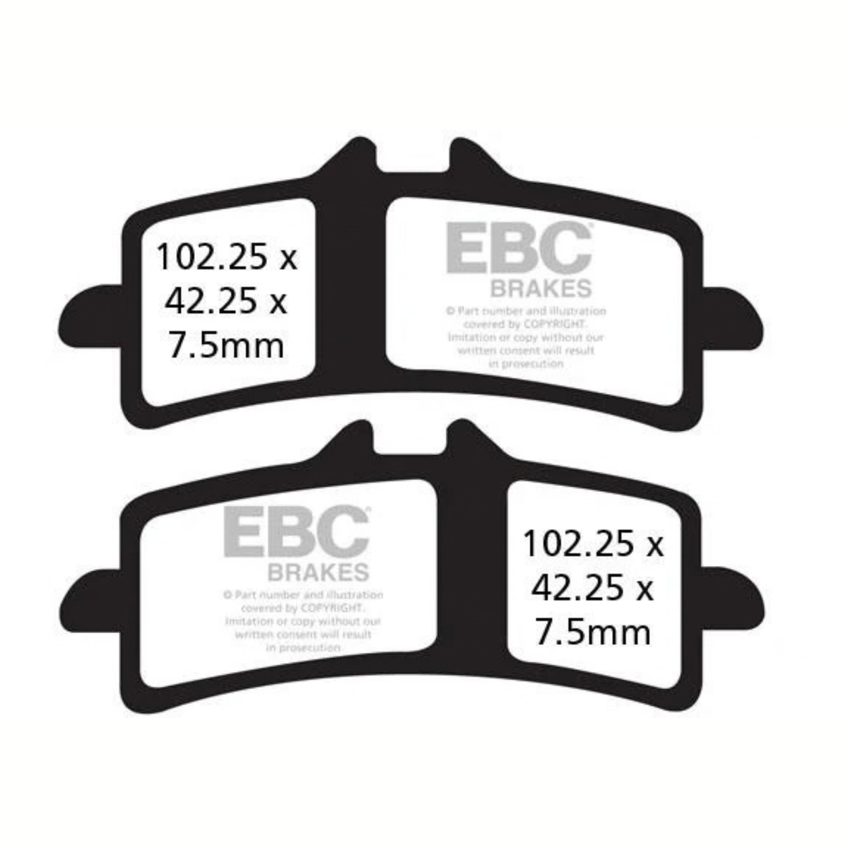 EBC Triumph Scrambler 1200 XE (2019-2023) Fully Sintered Brake Pads