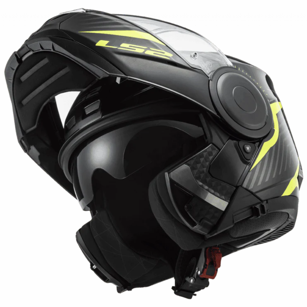 LS2 FF902 Scope Skid Black H-Viz Yellow Helmet - LS2
