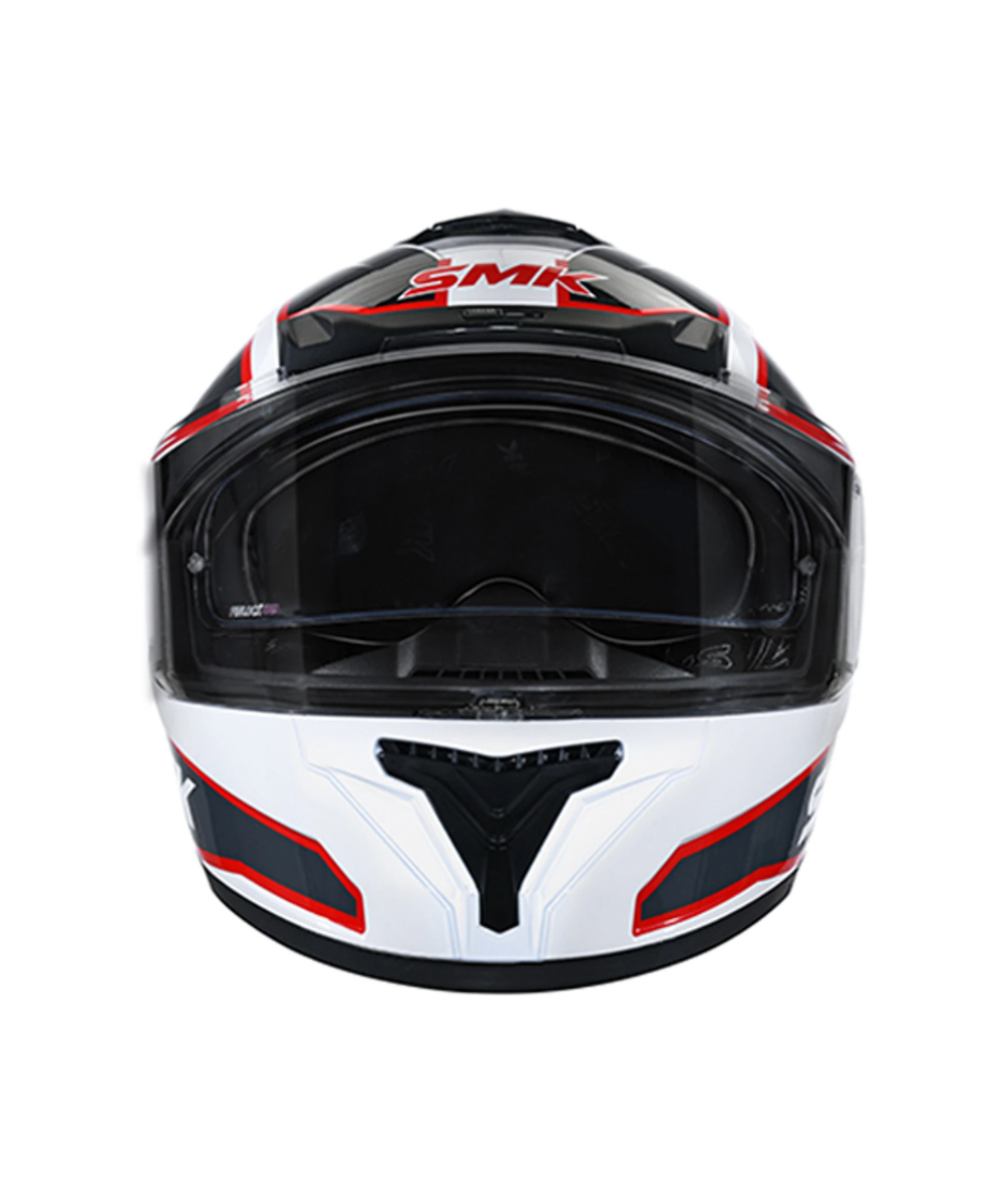 SMK Typhoon Aegis GL123 Black White Helmet - SMK
