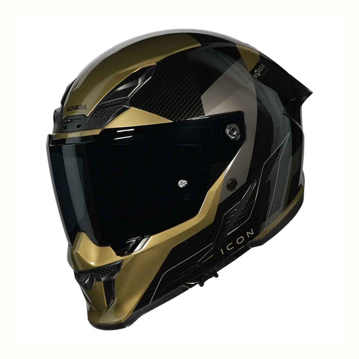 Korda Icon NYX Helmet - Gloss Black Gold