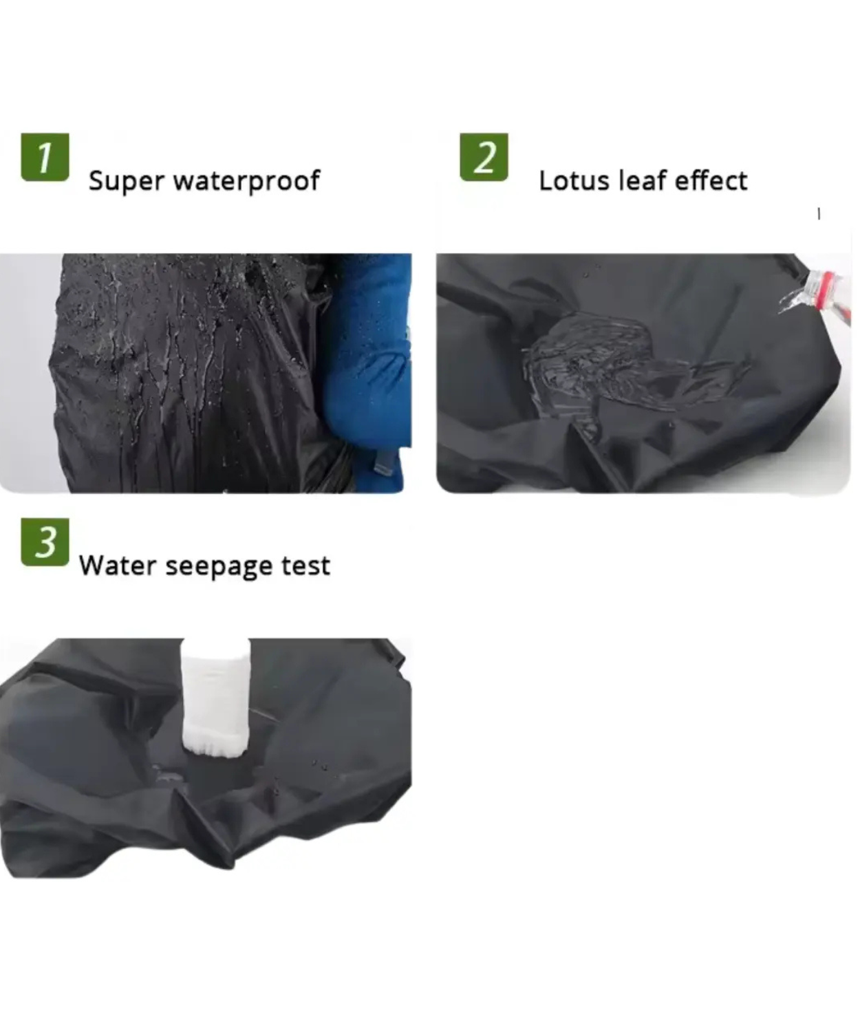 Revlox Waterproof Bagpack Cover - Black