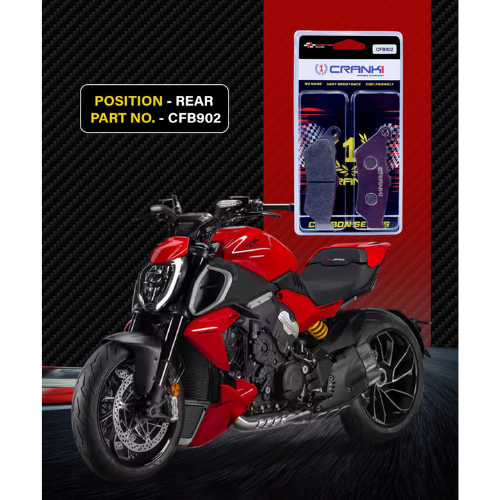 Crank1 Carbon Brake Pads for Ducati XDiavel (2016-2020)