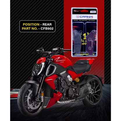 Crank1 Carbon Brake Pads for Ducati XDiavel (2016-2020)