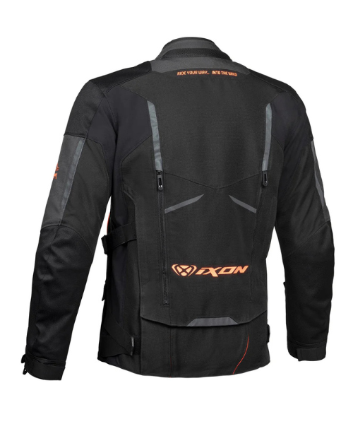 Buy Ixon Ragnar Riding Jacket Black Grey Red - Main Image
