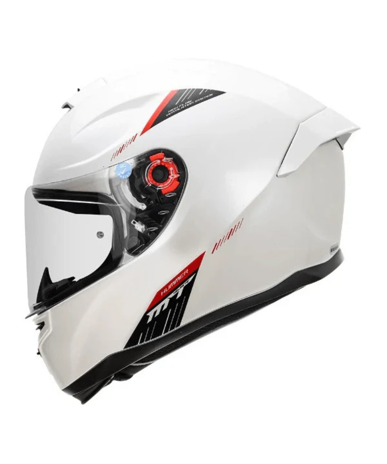 MT Hummer B Solid A0 Helmet - Gloss White