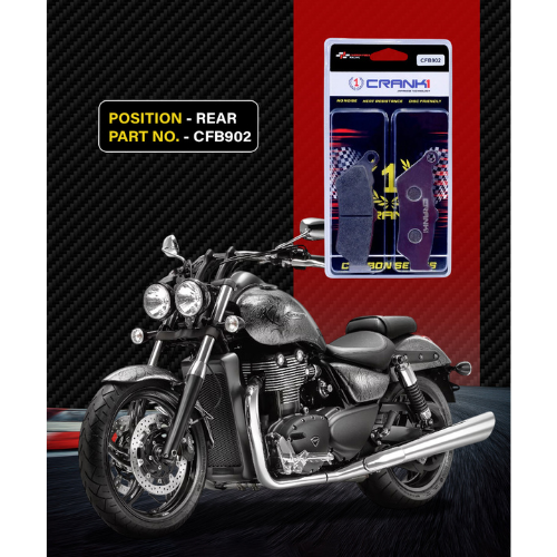 Crank1 Carbon Brake Pads for Triumph Thunderbird / Storm (2009-2019)