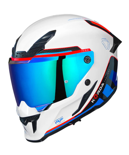Korda Icon Tokio Helmet - Gloss White Blue