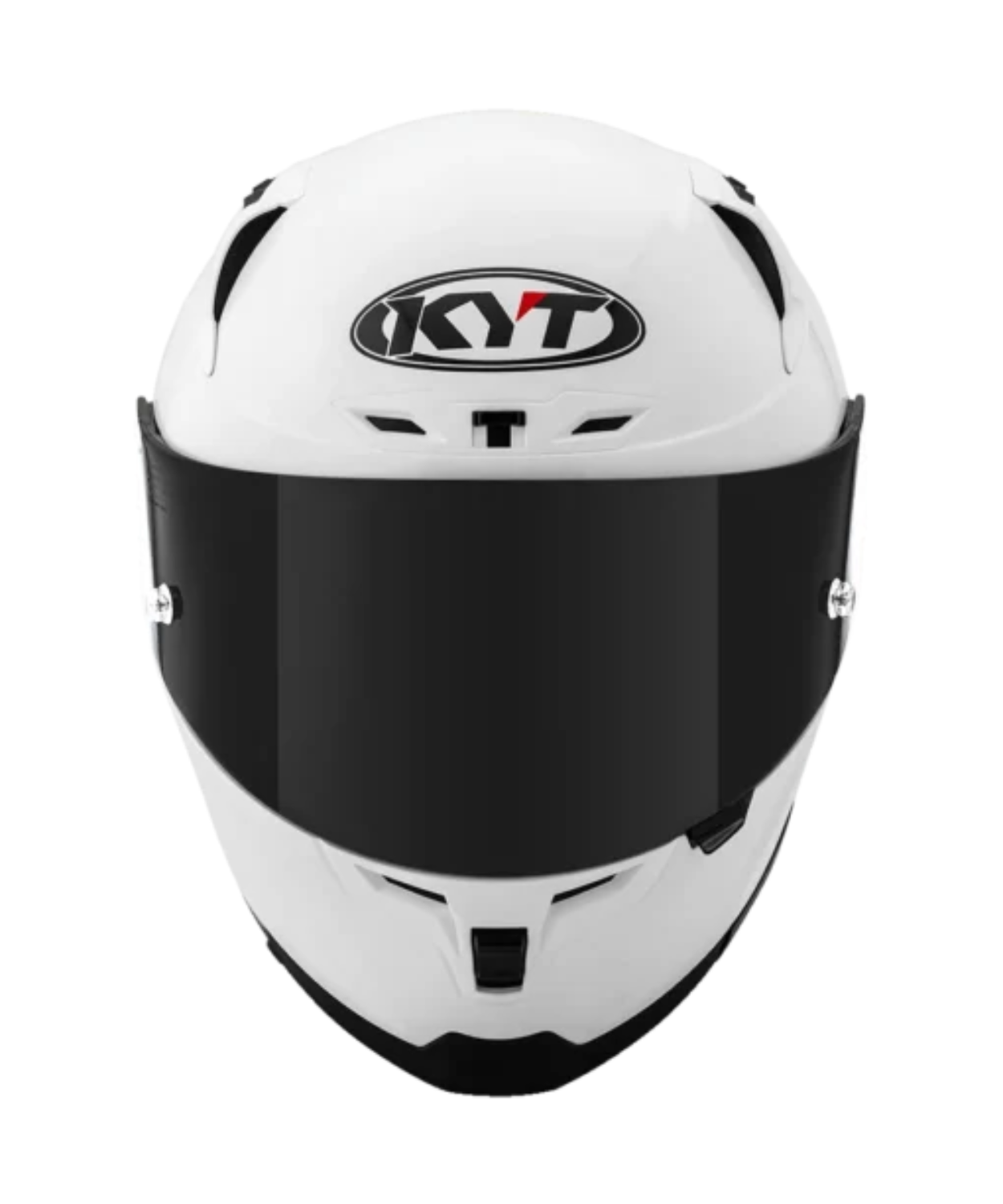 KYT Striker 2V Plain Full Face Helmet - Gloss White