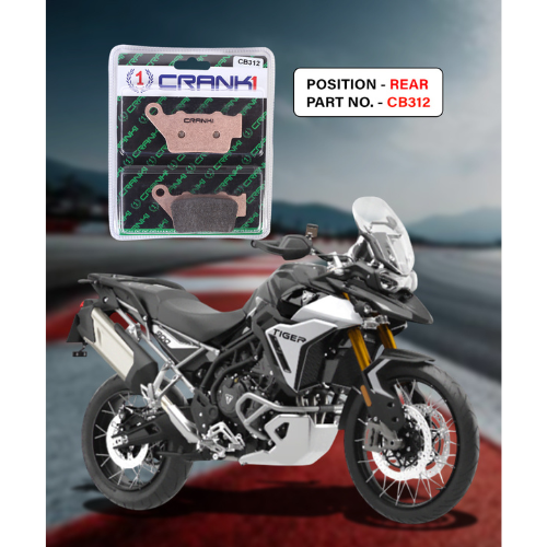 Crank1 Triumph Tiger 900 Rally Pro (2024 Onwords) Sintered Brake Pads