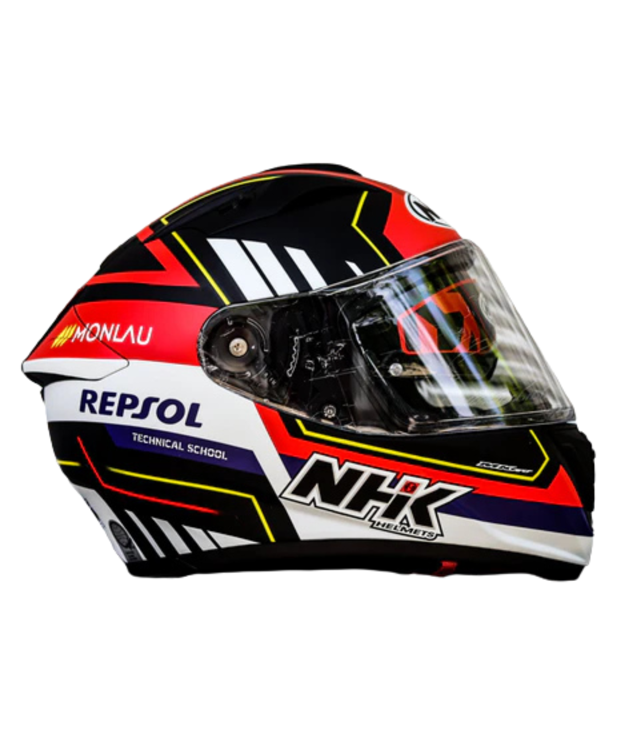 NHK GP R Tech Street M.Repsol #1 Helmet - Gloss Black Red White