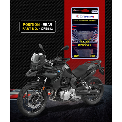 Crank1 Carbon Brake Pads for BMW F750 GS (2017-2024)