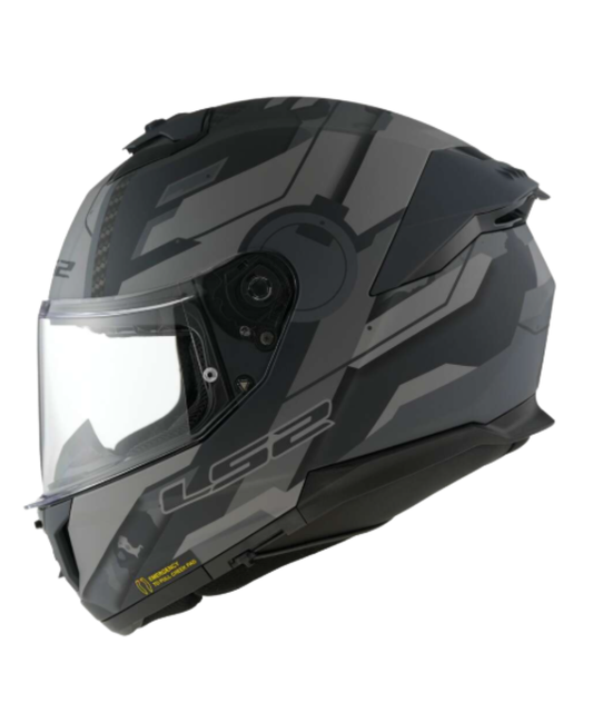 LS2 FF320 Stream II Shadow 06 Helmet - Matt Titanium Grey