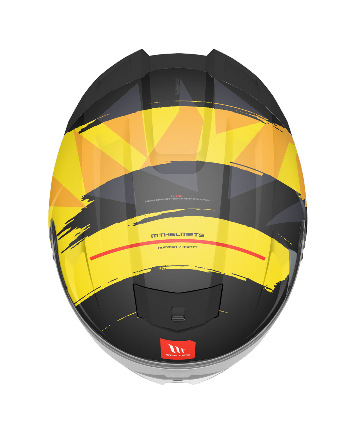 MT Hummer B Monti B3 Helmet - Gloss Black Yellow