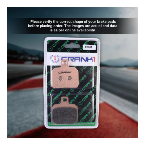 Crank1 Fully Sintered H2 Series Brake Pads for Benelli TNT 899 (2017-2019)