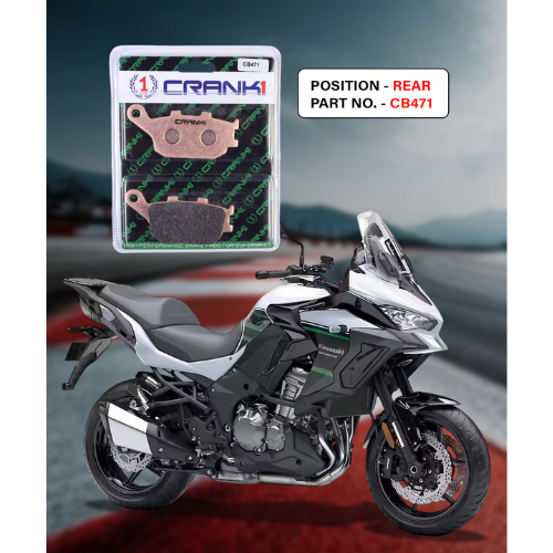 Crank1 Fully Sintered H2 Series Brake Pads for Kawasaki Versys 1000