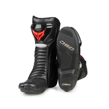 DSG GP X Riding Boots - Black Red