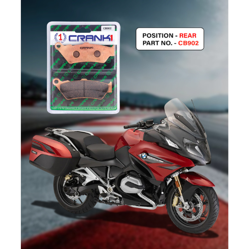 Crank1 Fully Sintered H2 Series Brake Pads for BMW R 1200 RT LC (2014-2018)