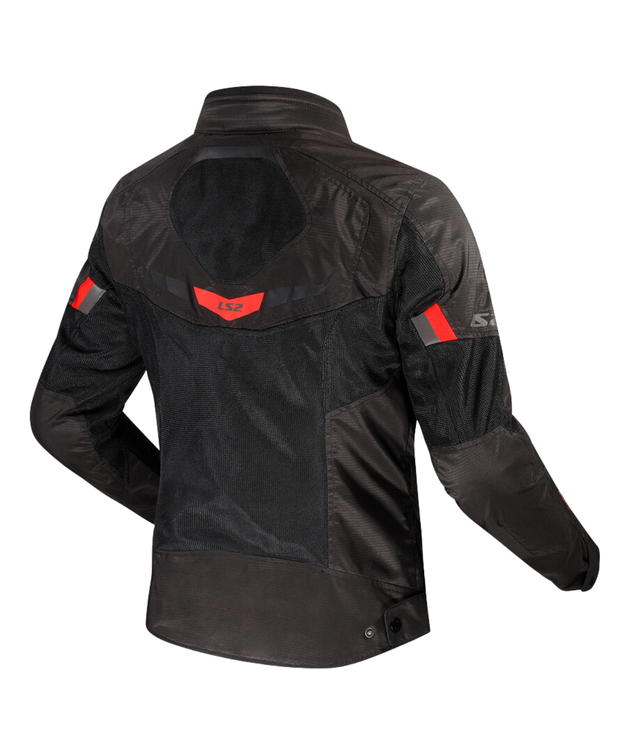 LS2 Garda Air Women's Riding Jacket - Black Red