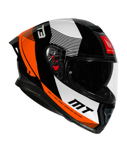 MT Thunder 3 SV Pro Diversity Helmet - Gloss Fluorescent Orange