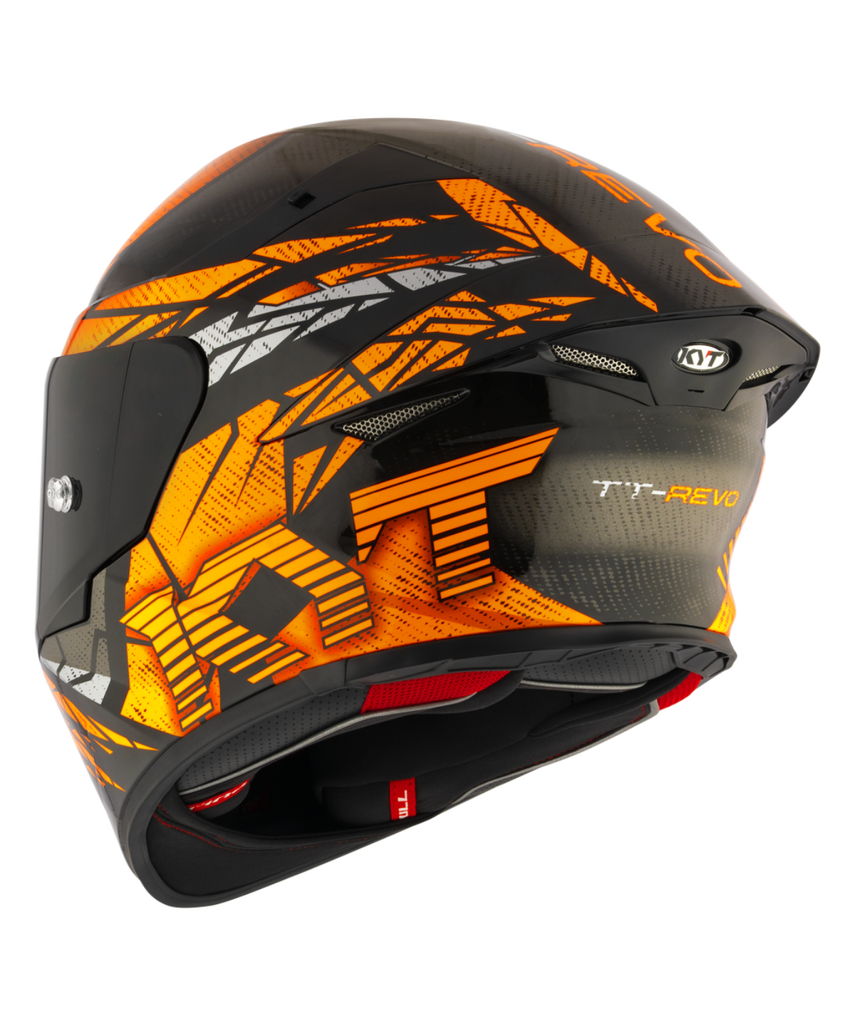 KYT TT-Revo Combustion Helmet - Matt Orange - KYT Helmets