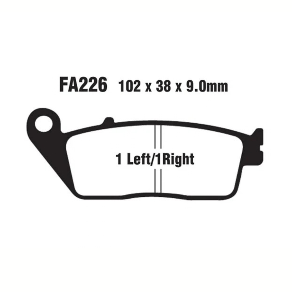 EBC Suzuki V-Strom 800DE (2023 Onwards) Fully Sintered Brake Pads