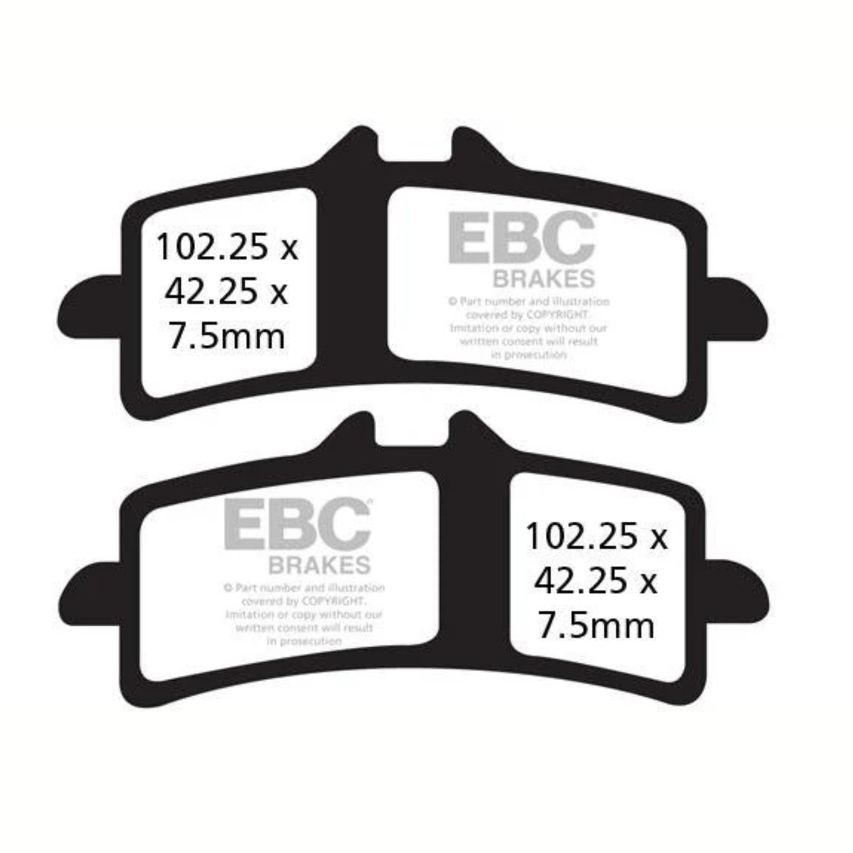 EBC Kawasaki ZX-10R (2016-2020) Fully Sintered Brake Pads