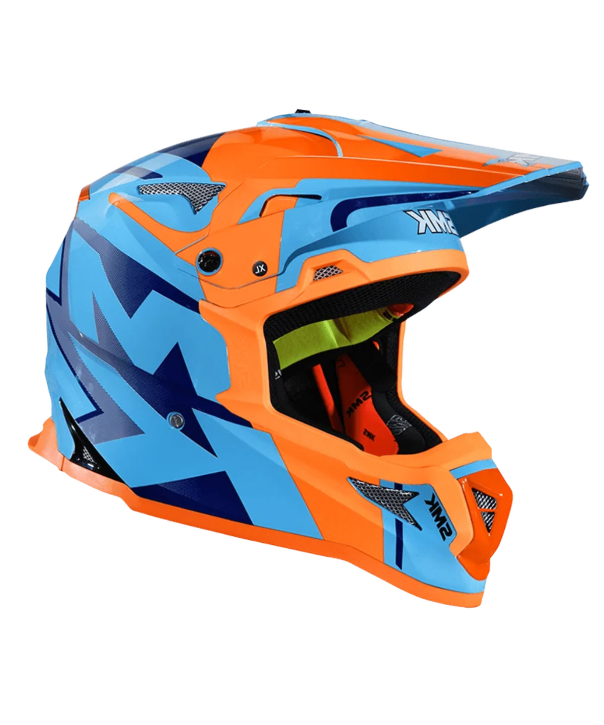 SMK Allterra X-Power GRPS GL557 Full Face Helmet - Gloss Orange Blue - SMK