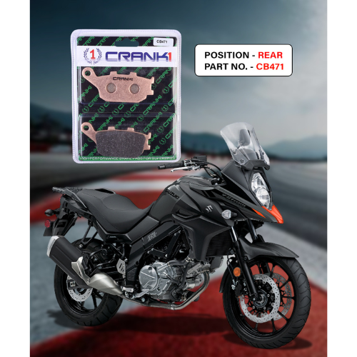 Crank1 Sintered Brake Pads for Suzuki V-Strom 650 (2017-2022)