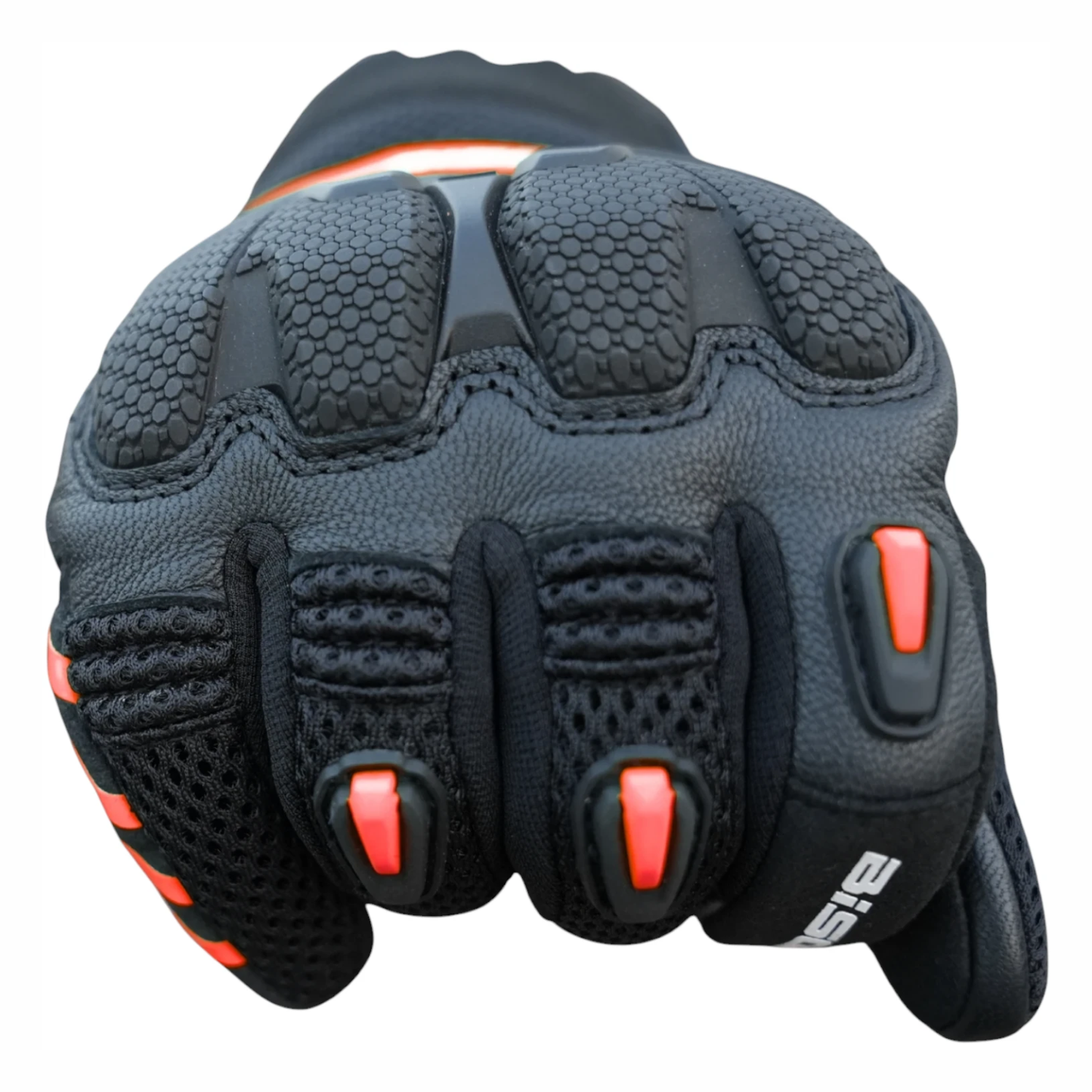 Bison ProGear Raptor Riding Gloves - Black Red