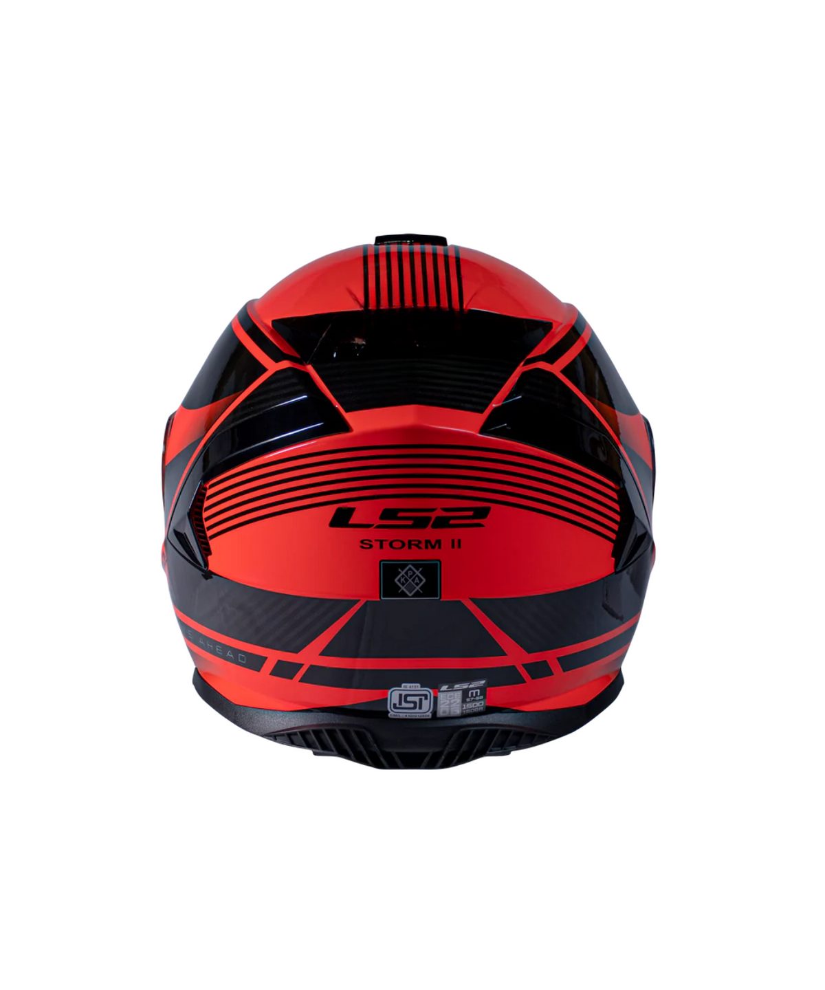 LS2 FF800 Storm II Dodger Helmet - Black Hi-Viz Orange - LS2
