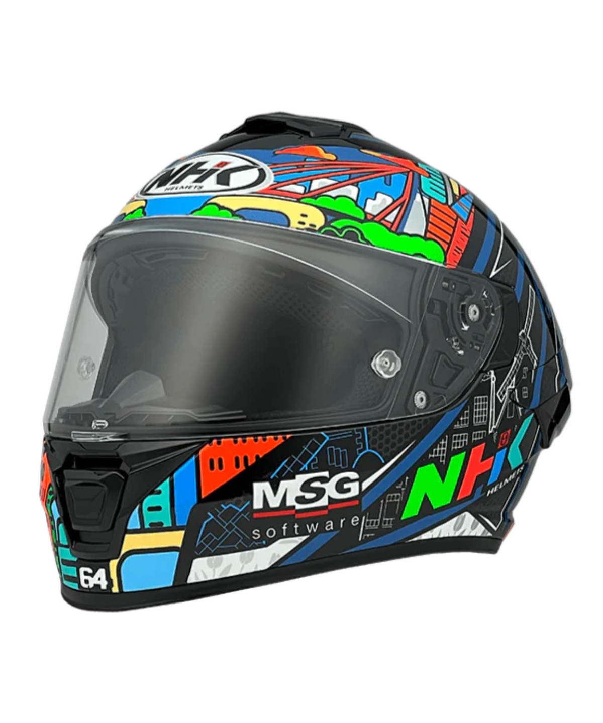 NHK K5R BO Bendsneyder #6 Helmet - Gloss Black - NHK