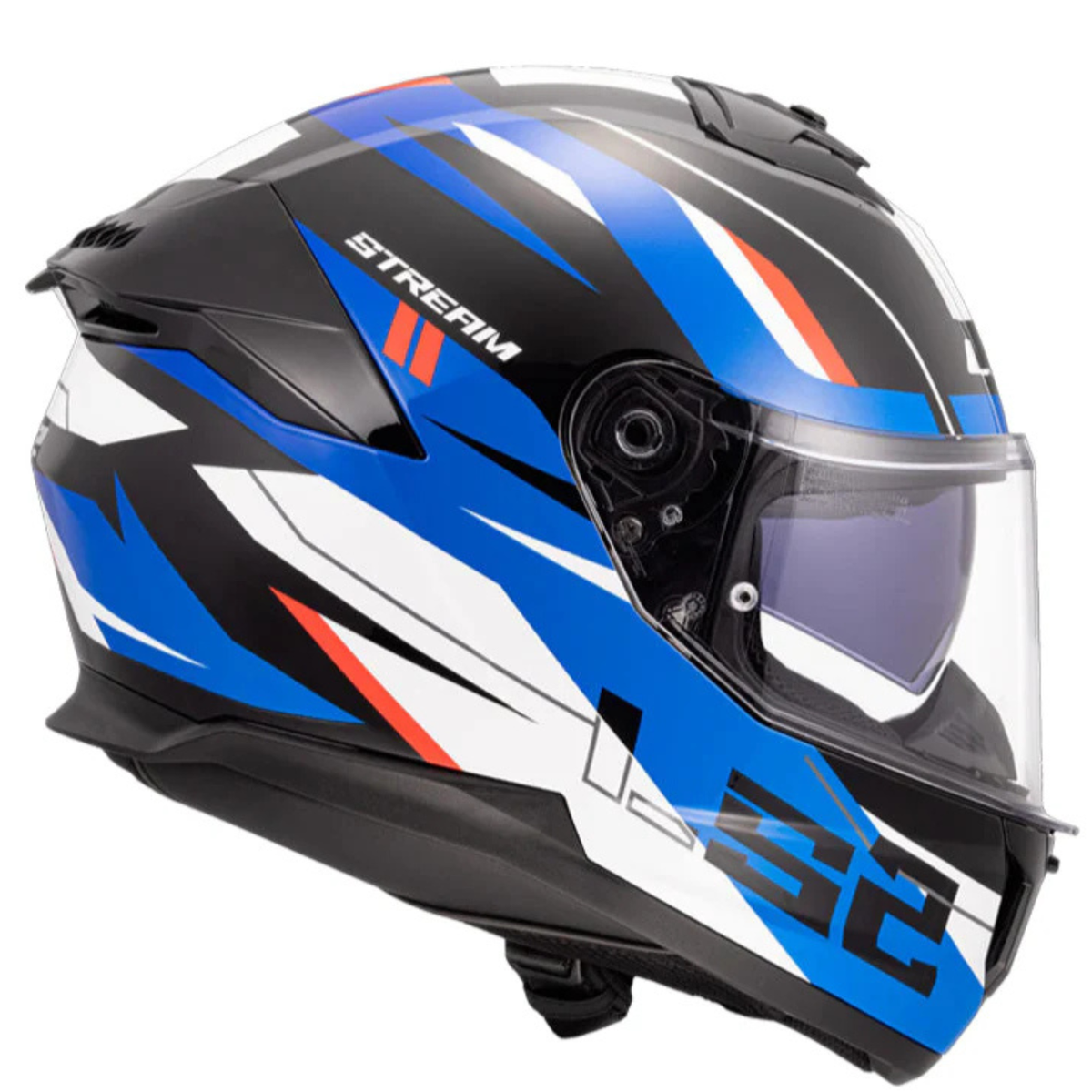 LS2 FF320 Stream II Bolt Helmet - Gloss Red Blue - LS2