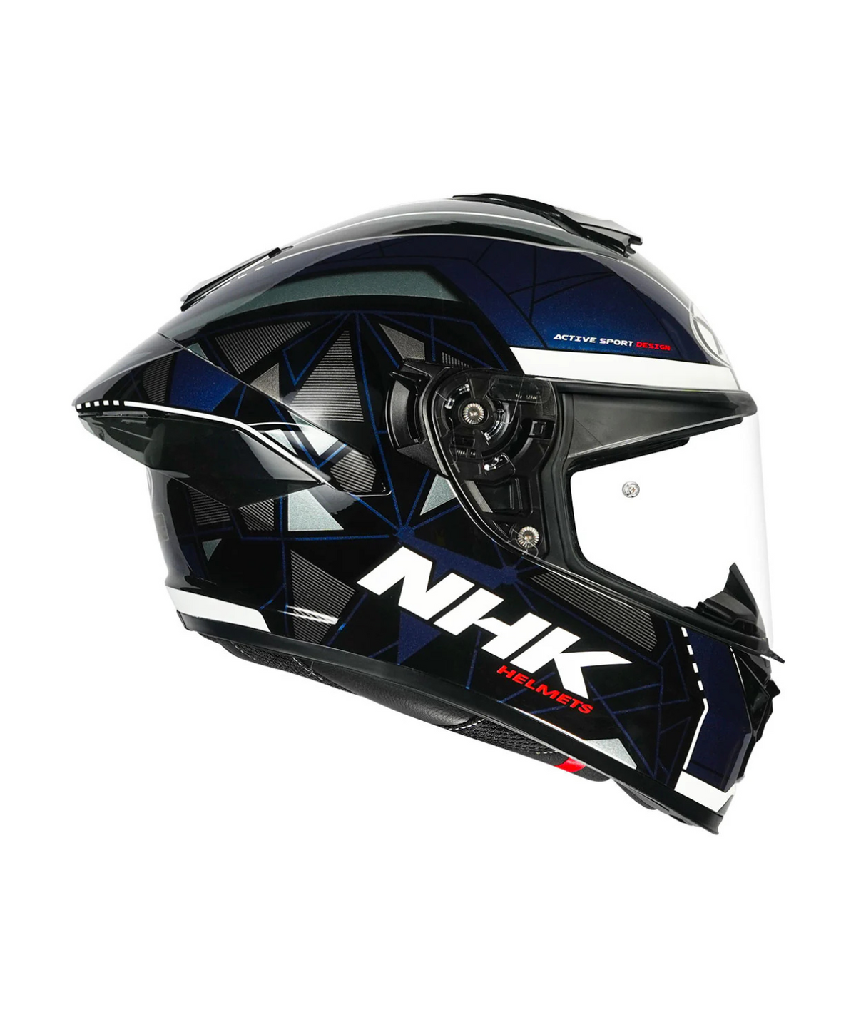 NHK K5R Triangle Helmet - Black Blue - NHK