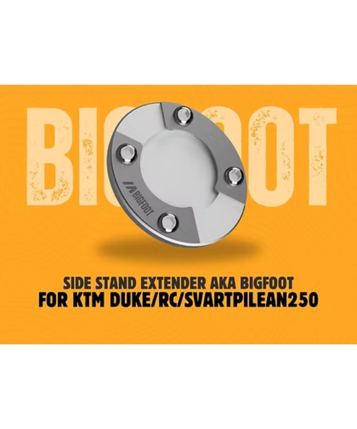 Motoverse Factory Customs Bigfoot Shoe Stand Extender for Bajaj Svartpiln250 - MB-KTM-Round