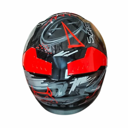 LS2 FF320 Stream II Scratches 06 Helmet - Black Red