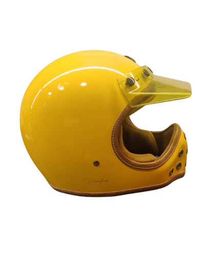 Axor Retro Moto-X Helmet - Yellow (Display Product)