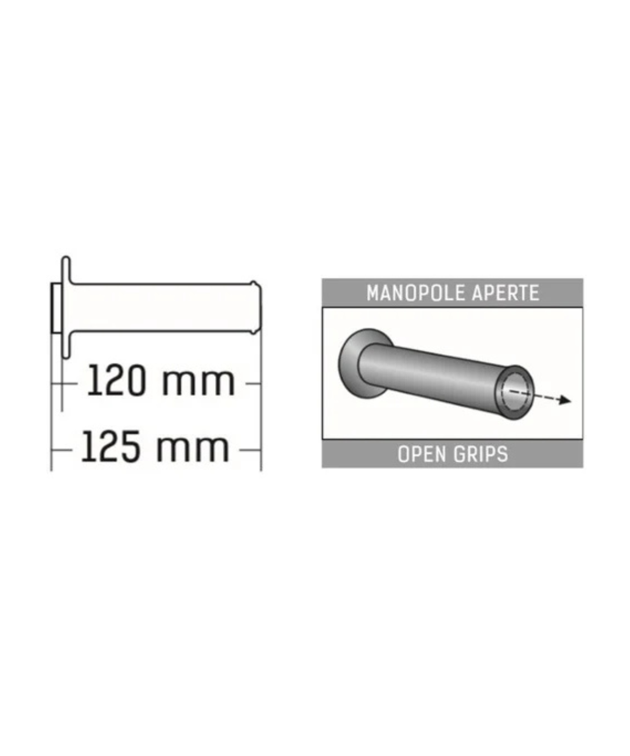 Domino A450 Handlebar Grip - Blue Black