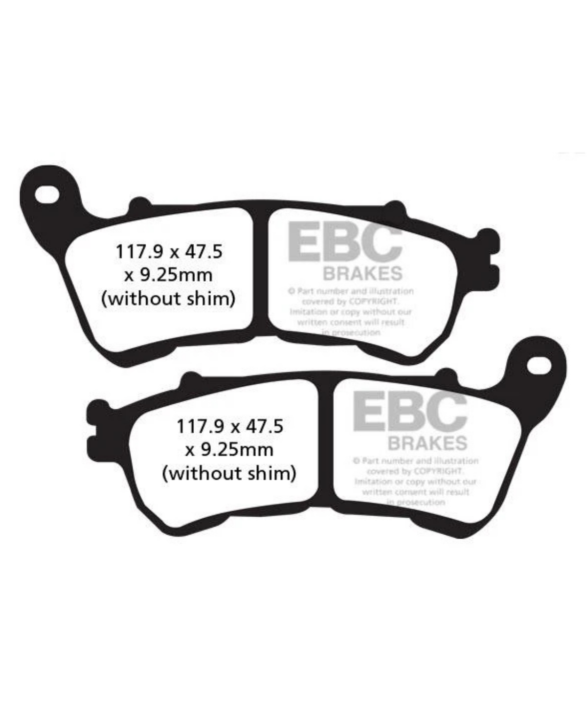 EBC Brake Pads - Double H Sintered Brakes - FA640HH - EBC Brakes
