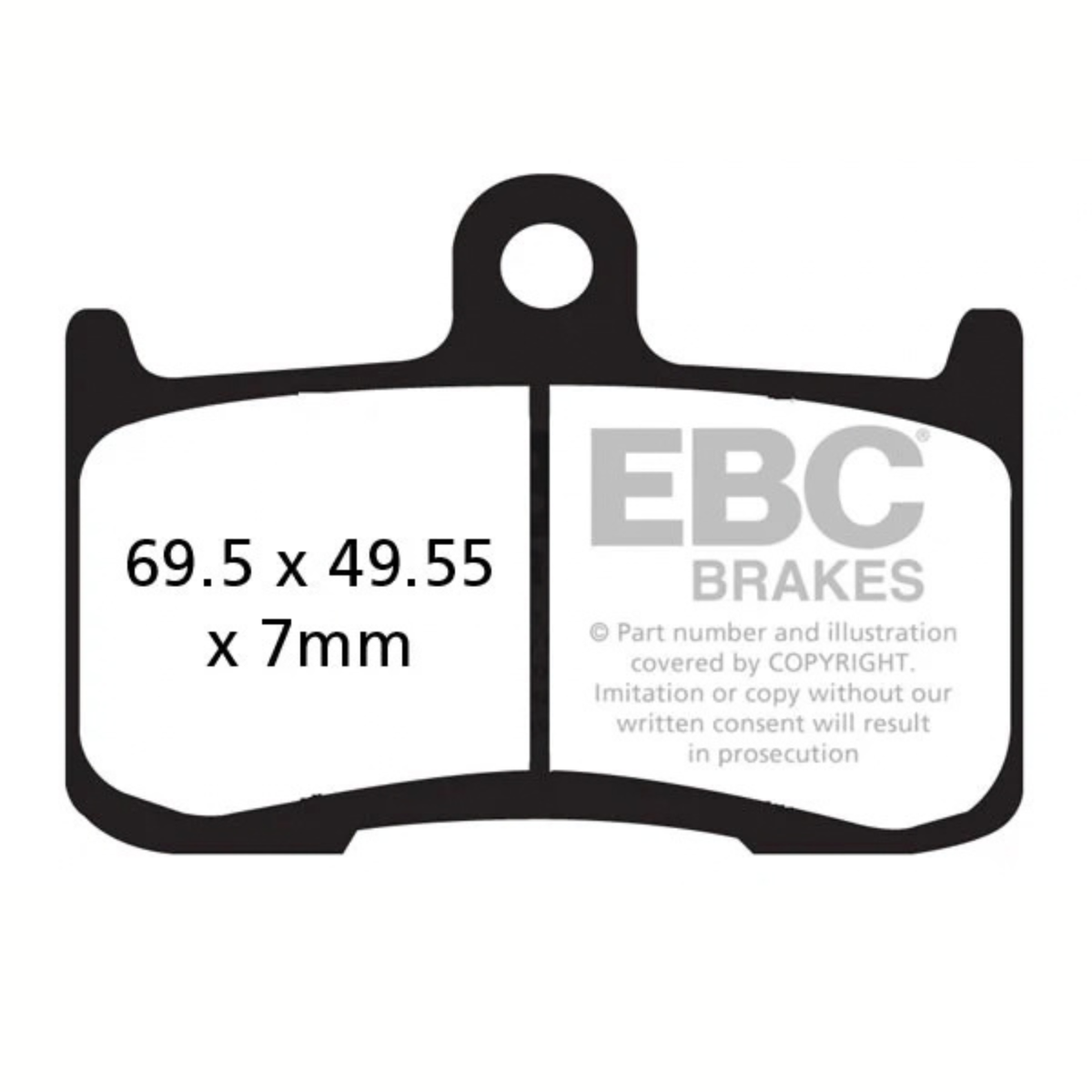 EBC Triumph Street Triple 675 R (2014-2016) Fully Sintered Brake Pads