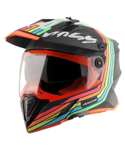 Axor X-cross X2 Dual Visor Helmet - Dull Black Grey
