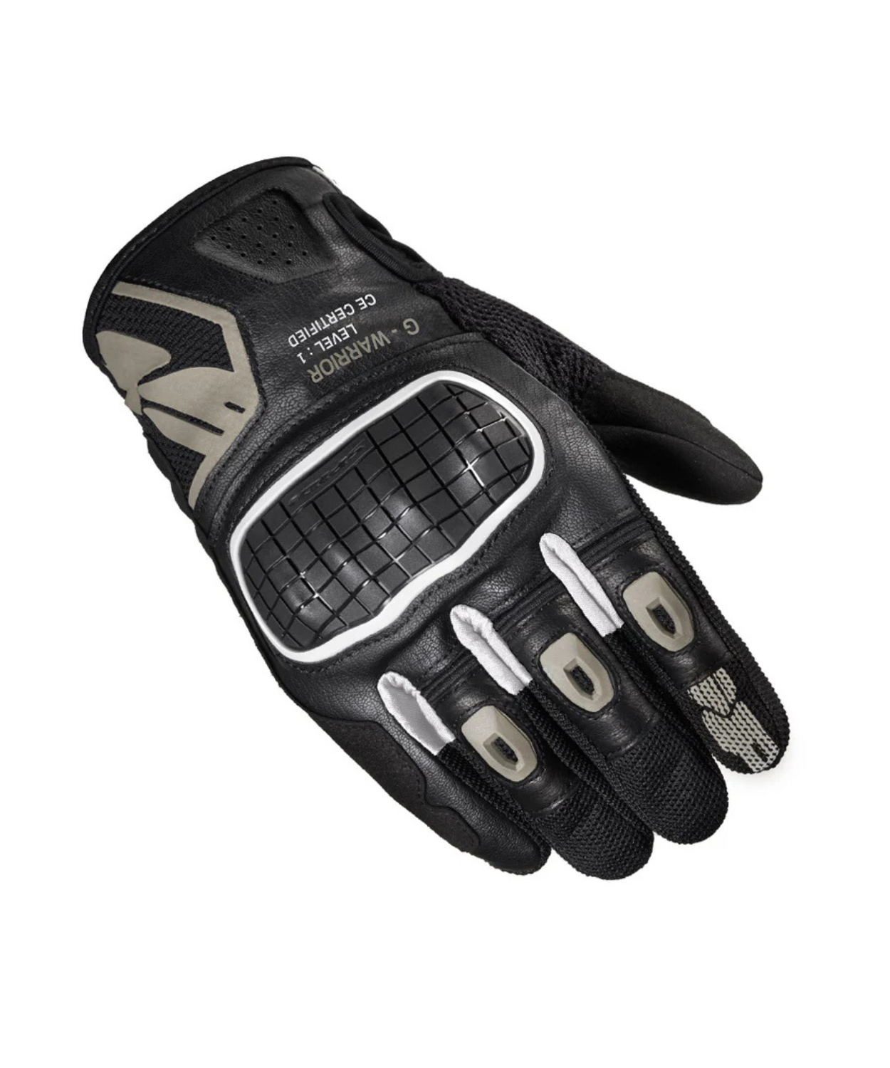 Spidi G Warrior Riding Gloves - Black Sand
