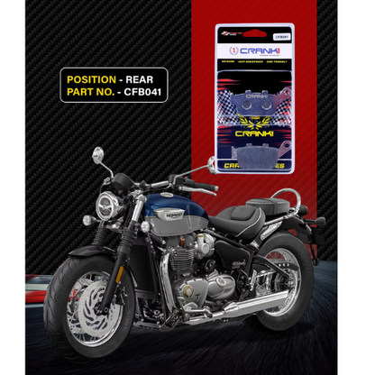 Crank1 Carbon Brake Pads for Triumph Speedmaster 1200 (2018 Onwards)