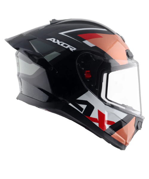 Axor Saber X-Sport Helmet - Gloss Black Orange