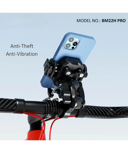 BOBO BM22H Pro Bike Handlebar Mount Anti-Vibration and Anti-Theft.