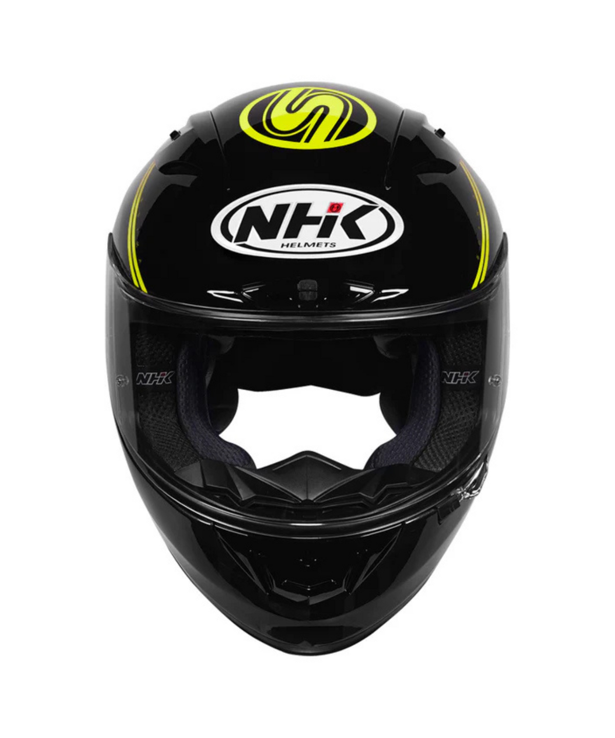 NHK GP R Tech Street Undisputed Helmet - Black Yellow - NHK