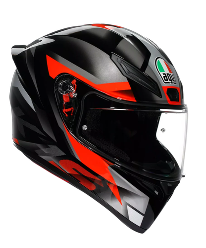 AGV K1 S Fastlap Helmet - Gloss Black Grey Red
