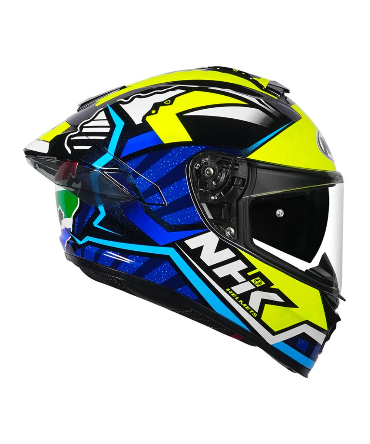 NHK K5R Robert Helmet - Yellow Blue